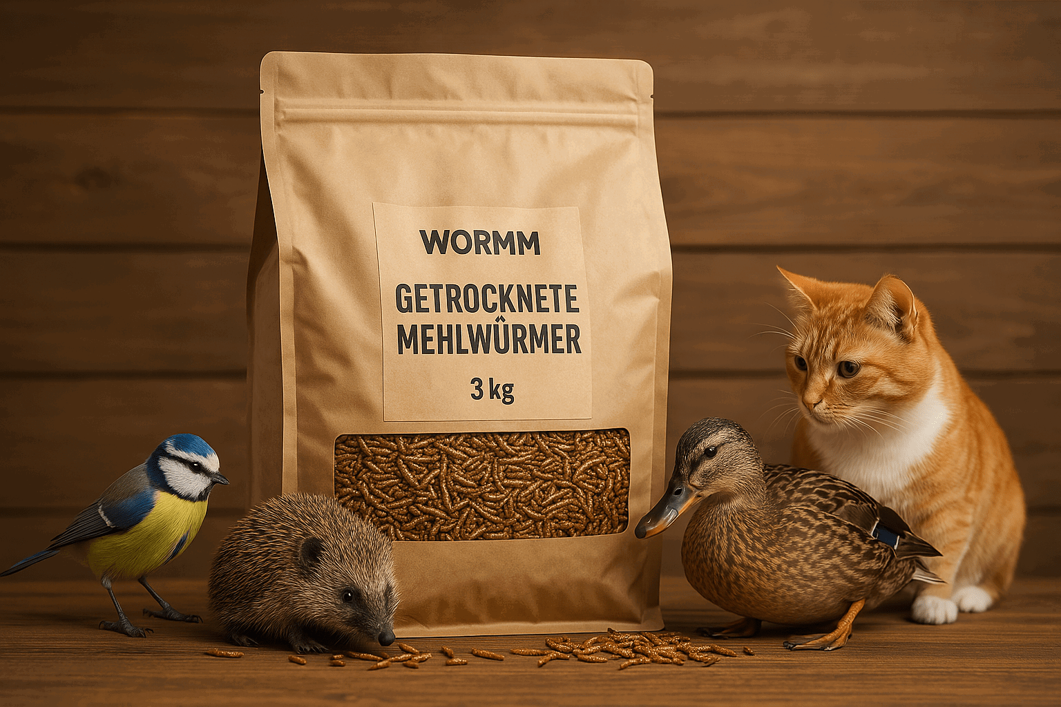 Supa Limitierte Supa Mehlwürmer Platte – 3 Liter, Vogelfutter Für Wildvögel